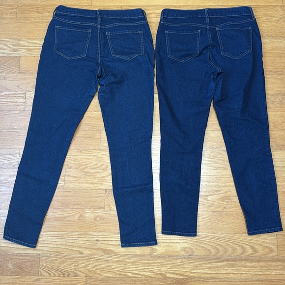 2 Pairs of Old Navy Super Skinny MidRise - Standard length 28" & Cropped 26" - Picture 9 of 9
